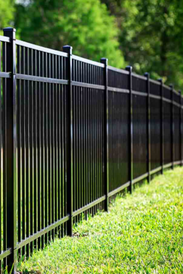6.3 Black Metal Fence