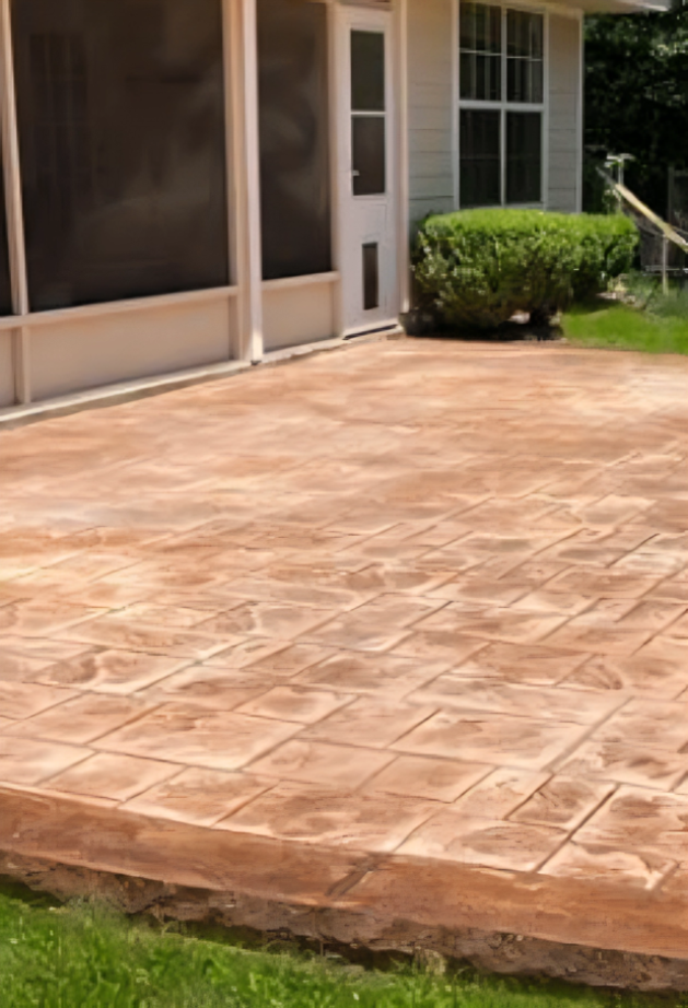 8.4 Stamped Brown Patio